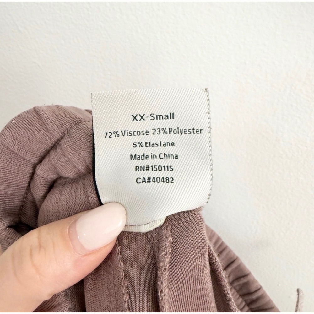 Varley Slim Cuff Joggers Dusty Rose DoubleSoft Lounge Pants XXS - Picture 7 of 7